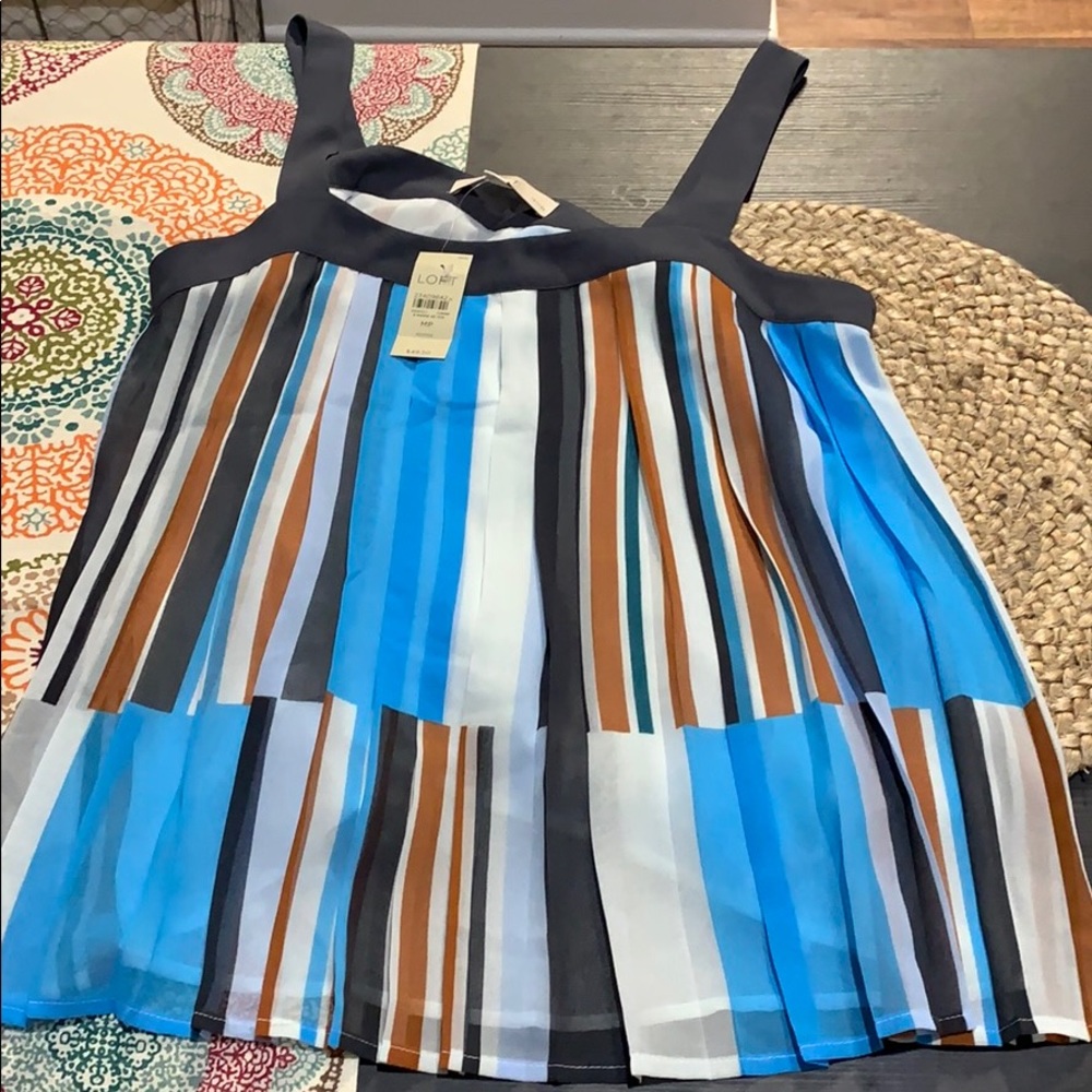 Loft striped tank top